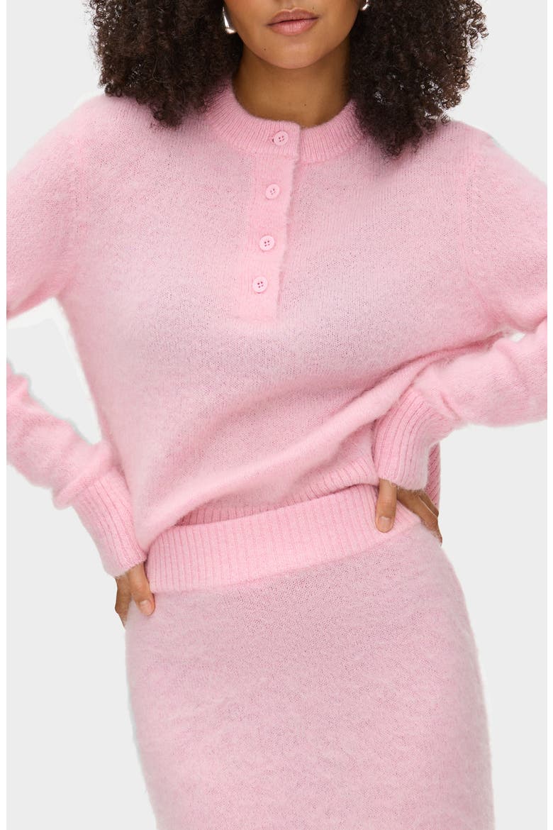 Henny Henley Sweater, Main, color, PINK