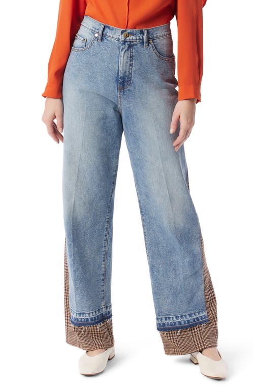 Do By Dee Ocleppo Autumn Mixed Media Jeans In Blue