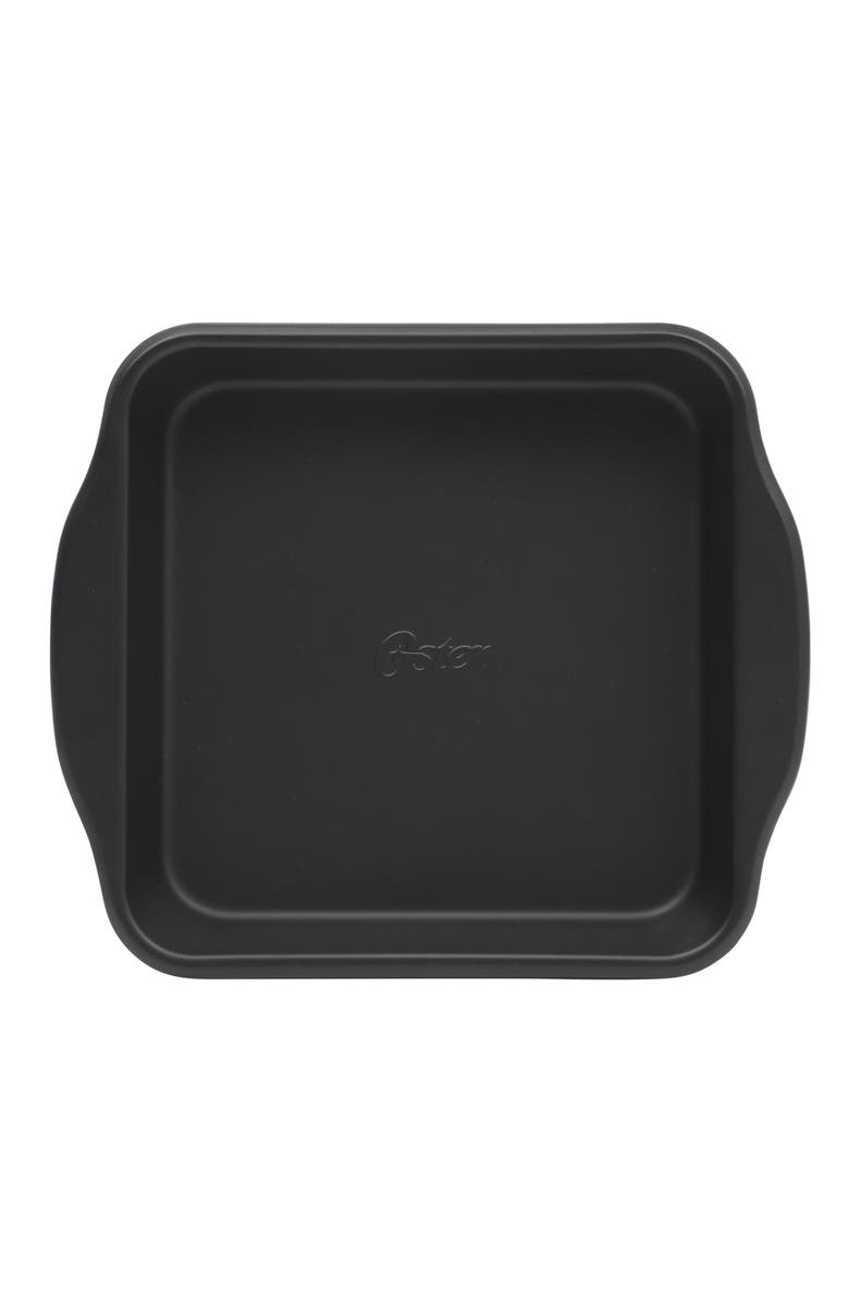 OSTER Teston Platinum Collection 8 Inch Nonstick Carbon Steel Square Cake Pan, Alternate, color, Black
