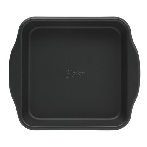 Oster Teston Platinum Collection 8 Inch Nonstick Carbon Steel Square Cake Pan In Black