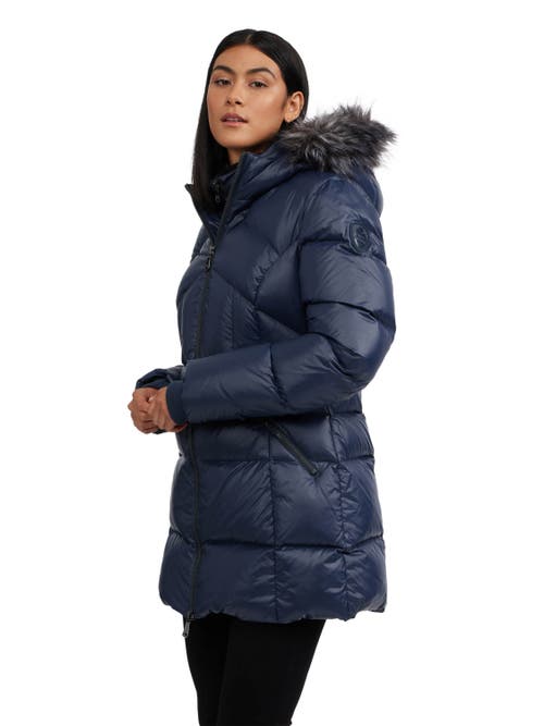 Shop Pajar Ares Fixed Hood Puffer With Fixed Bib In Graphite