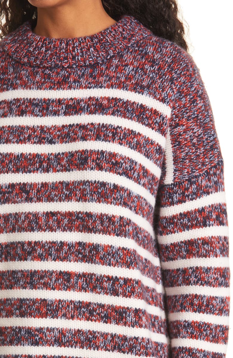 La Ligne Marin Stripe Wool & Cashmere Sweater, Alternate, color, 