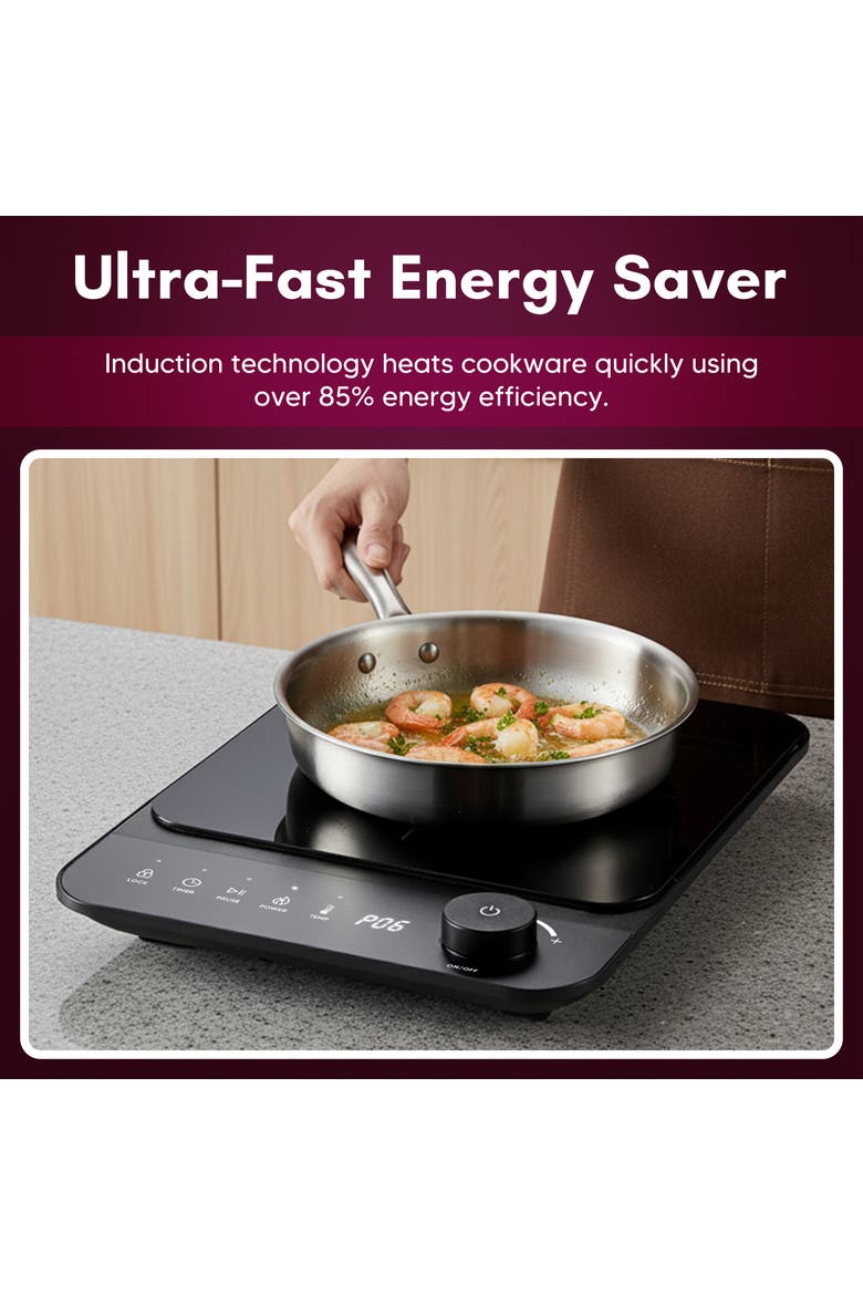 SlimStore Induction Cooktop, Alternate, color, Black