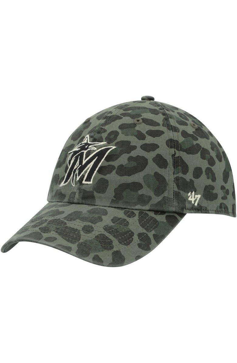 '47 Women's '47 Green Miami Marlins Bagheera Clean Up Adjustable Hat, Main, color, Green
