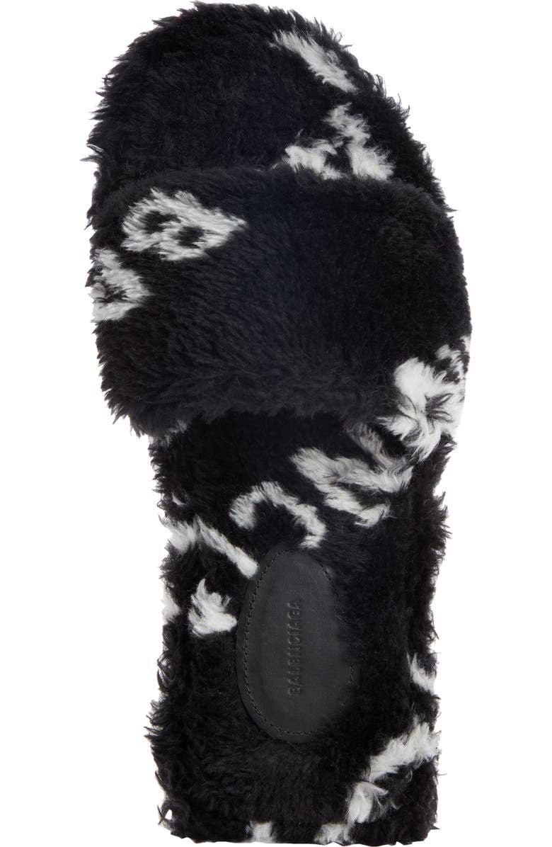 Balenciaga Fluffy Slide Sandal, Alternate, color,