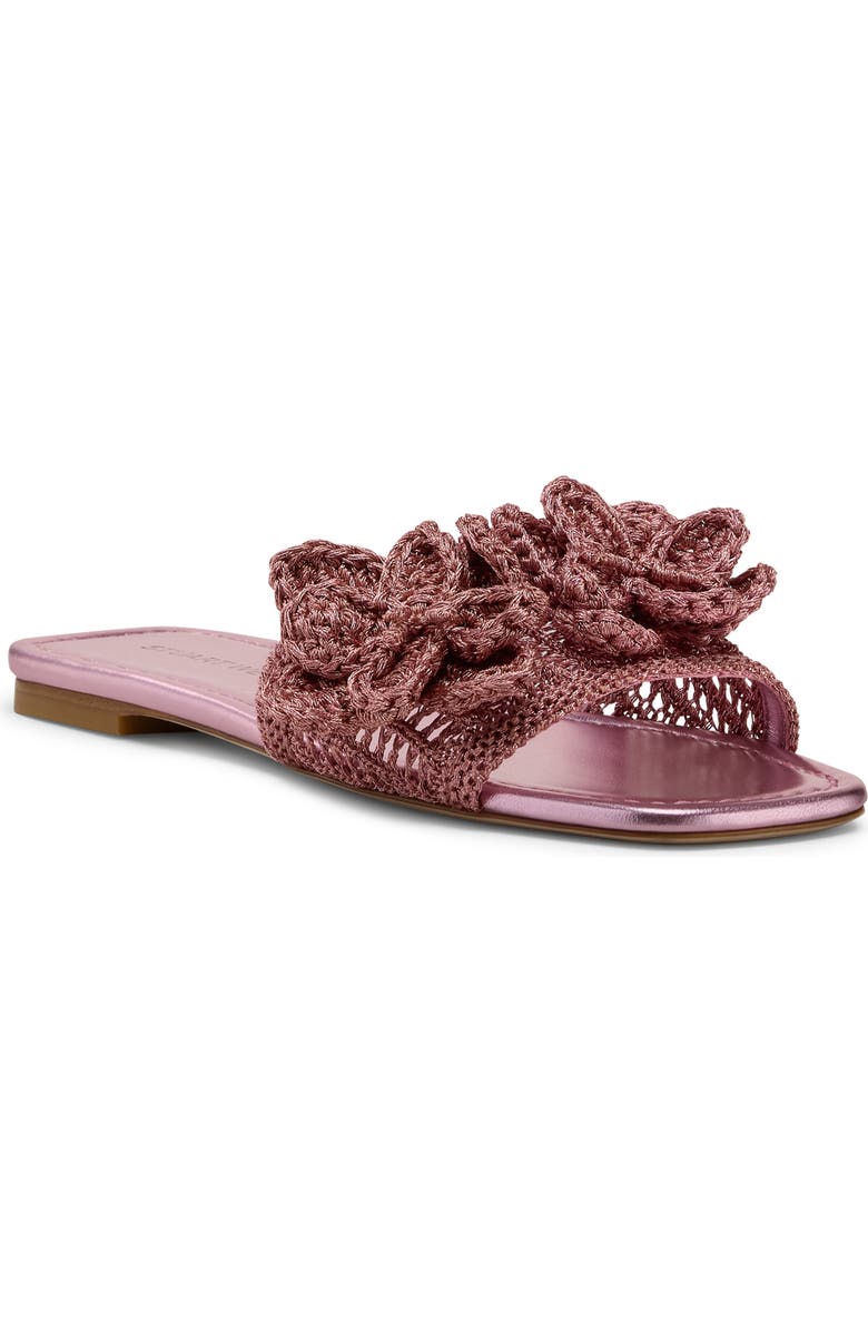 Stuart Weitzman Lotus Slide Sandal, Main, color, Pink Sand