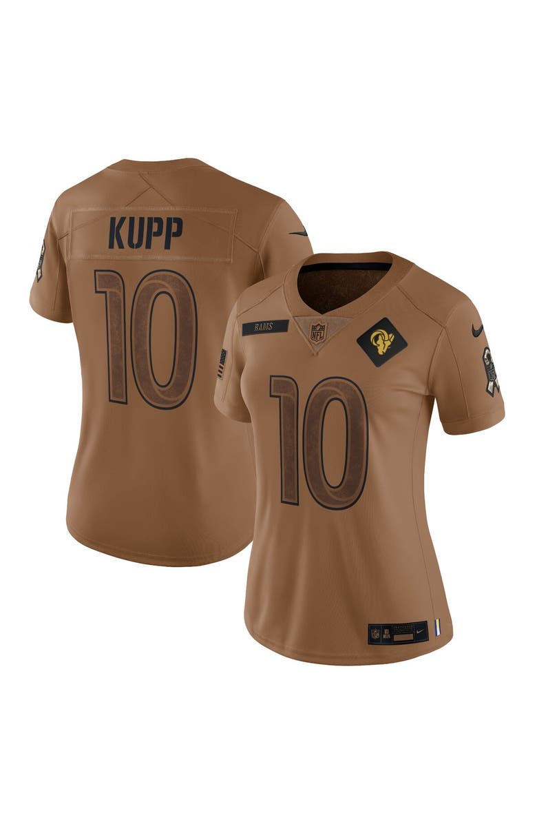 Nike Women's Nike Cooper Kupp Brown Los Angeles Rams 2023 Salute To Service Limited Jersey, Alternate, color, 