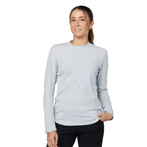 UV Colors Staples Womens Long Sleeve Tennis Shirt