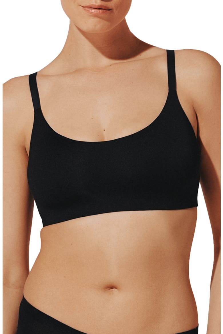 Thermoregulating TempSync™ Wireless Scoop Bra, Main, color, BLACK