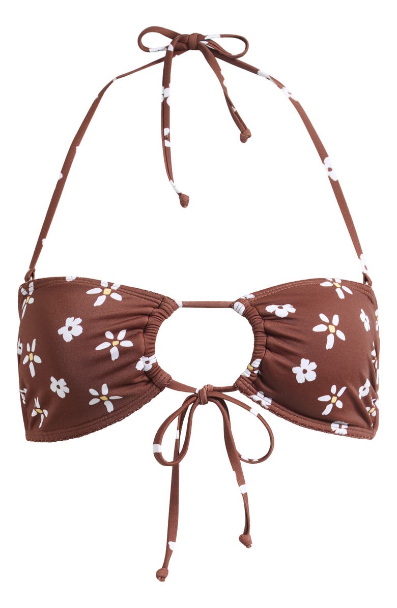 PacSun Eliza Floral Bandeau Bikini Top, Main, color, Floral