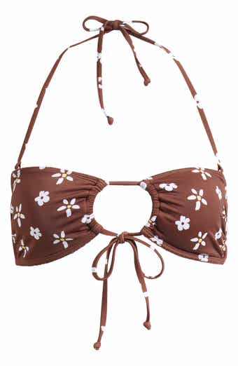 Eliza Floral Bandeau Bikini Top