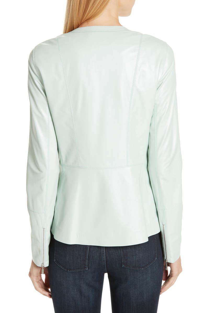 Lafayette 148 New York Janella Leather Jacket, Alternate, color,