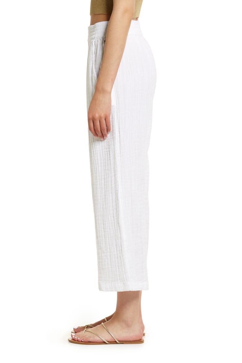 Premium Surf Cotton Beach Pants, Alternate, color, WHITE