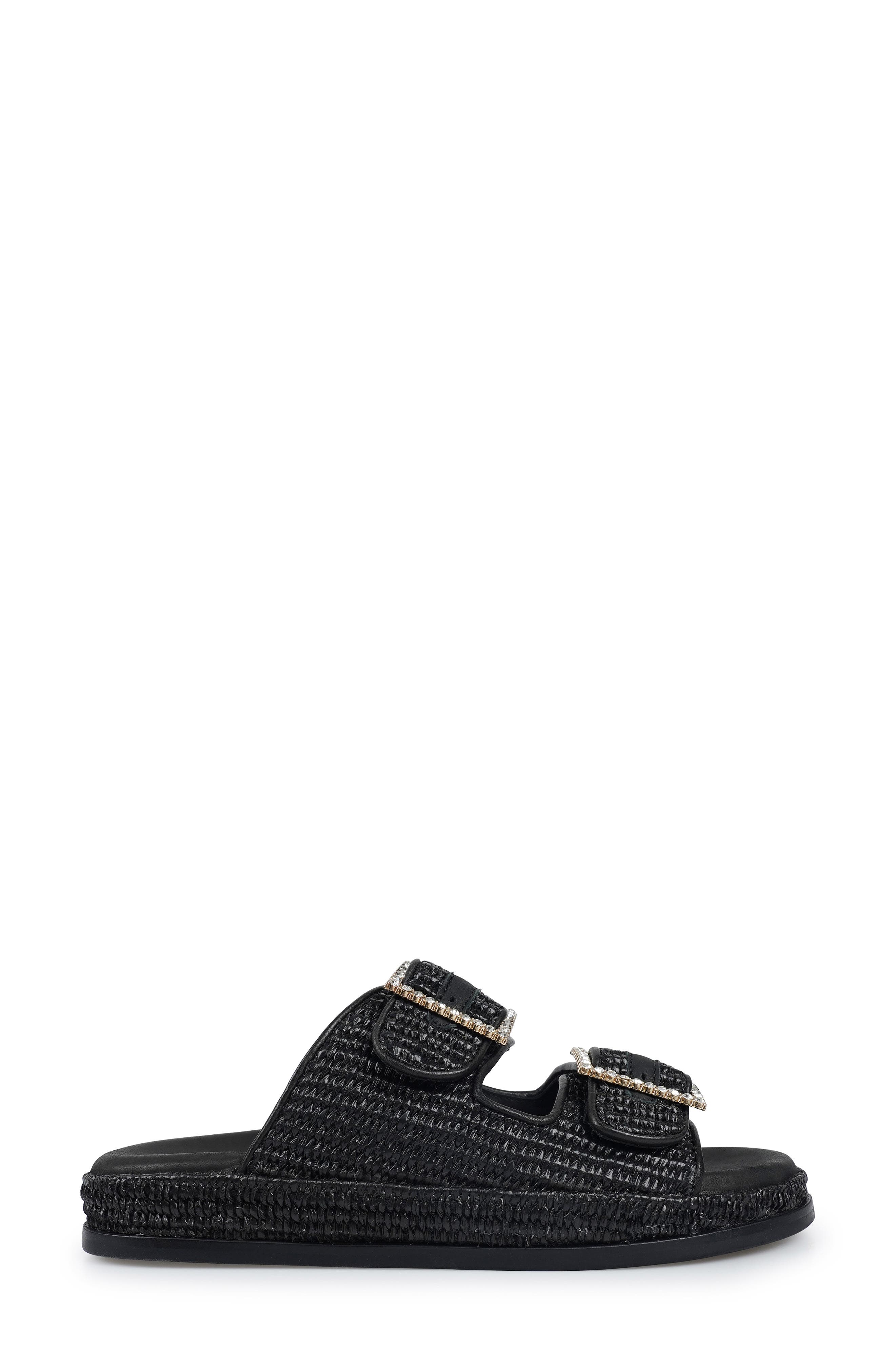 ZIGI ARTISAN Reedie Two-Strap Sandal, Alternate, color, Black