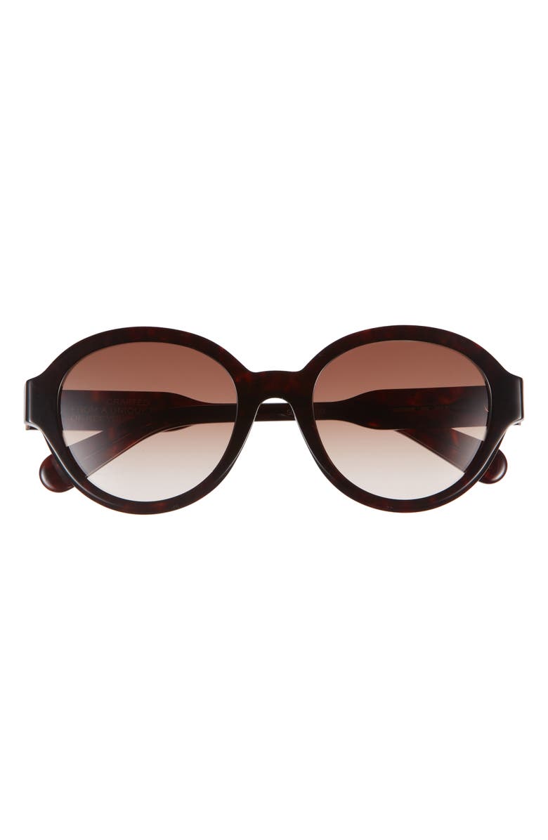 Chloé 54mm Round Sunglasses, Main, color, Havana Havana Brown