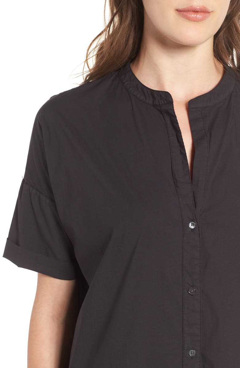 James Perse Rolled Sleeve Shirtdress, Alternate, color,