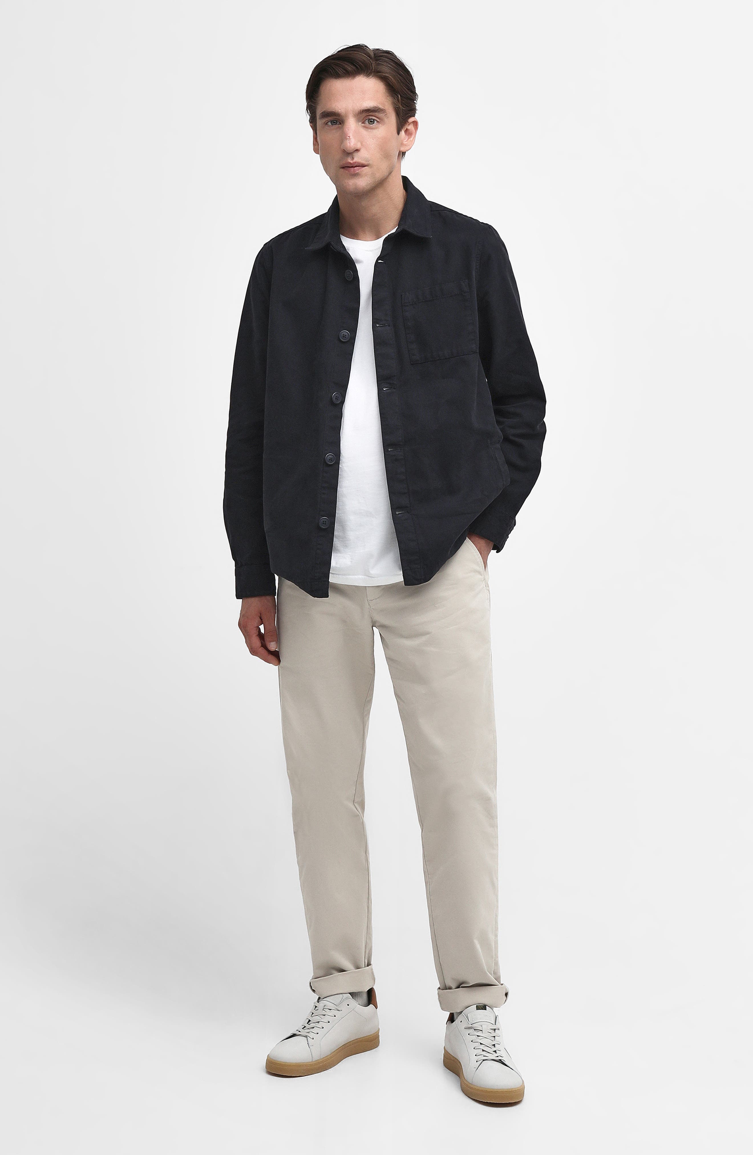 Мужские Barbour Washed Button-Up Overshirt — фото 8