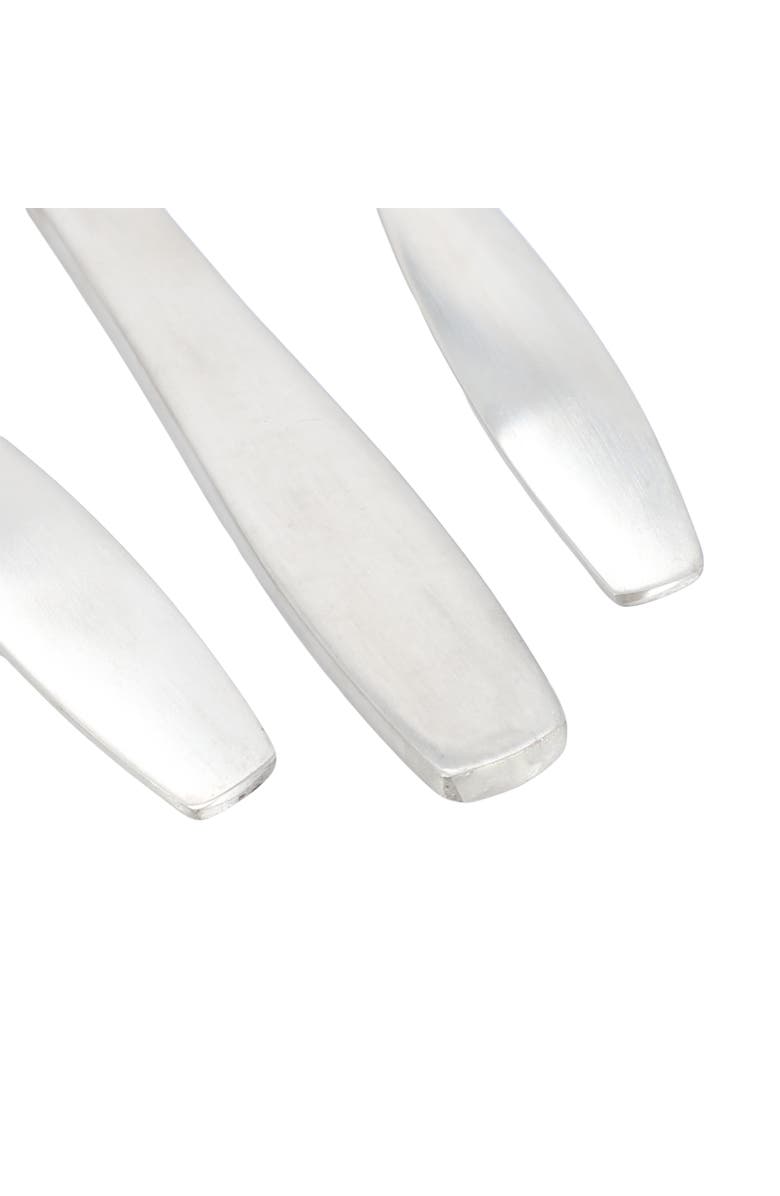 Gibson Home Karlton 20 Piece Stainless Steel Flatware Set, Alternate, color, Metallic Silver