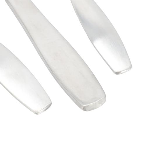 Gibson Home Karlton 20 Piece Stainless Steel Flatware Set In Silver