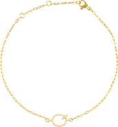 Adornia Pavé Cubic Zirconia Initial Anklet