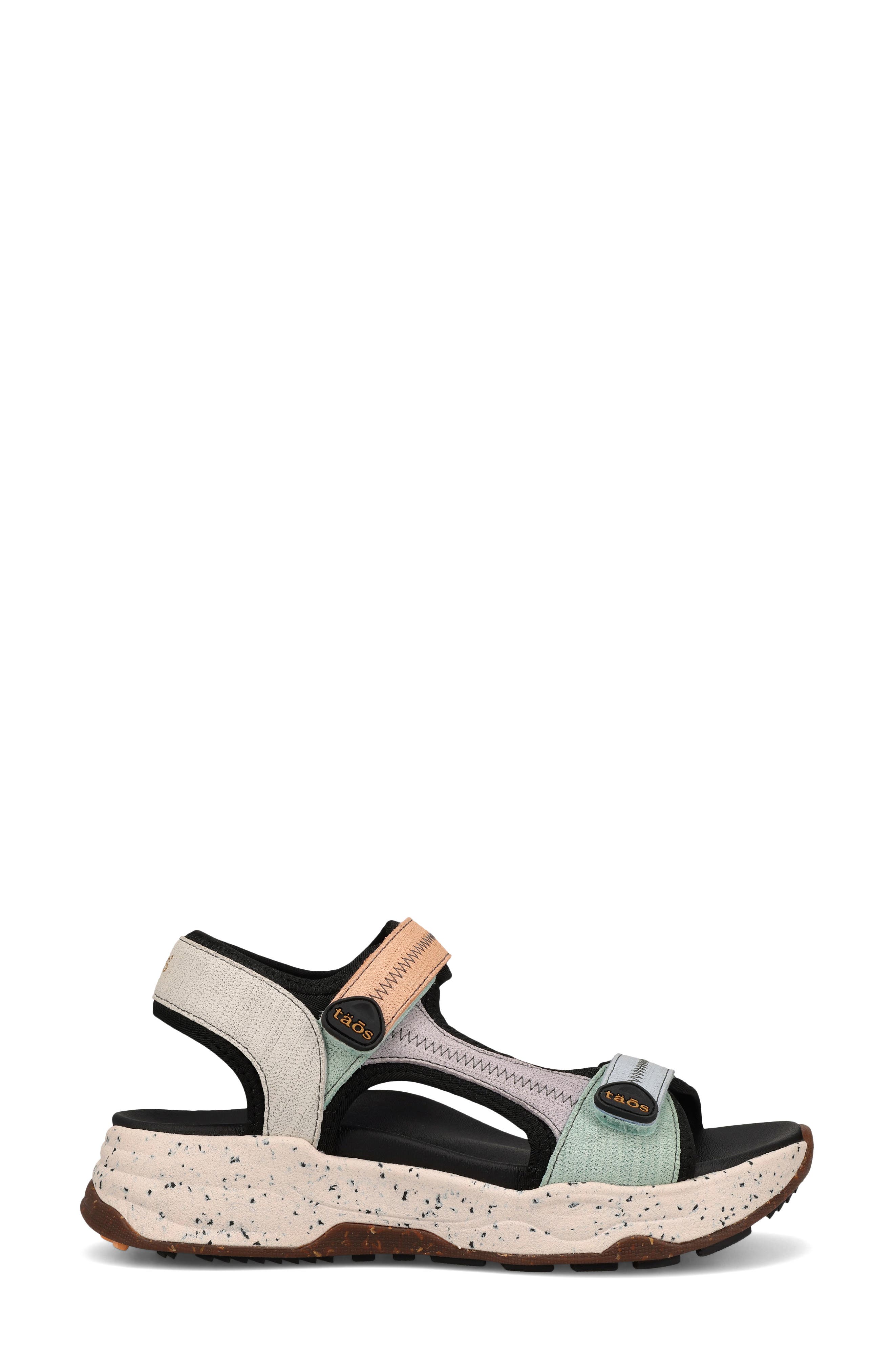 Super Side Sandal, Alternate, color, RETRO EMBOSSED MULTI
