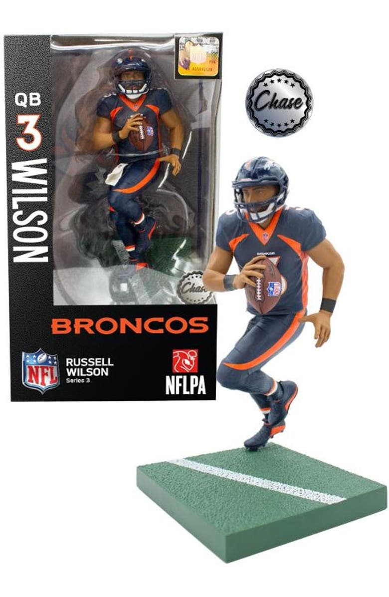 IMPORTS DRAGON Russell Wilson (Denver Broncos) CHASE Imports Dragon NFL 6" Figure Series 3, Main, color, Multi-Color