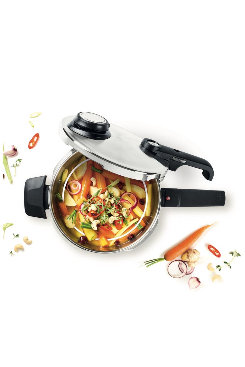 Vitavit Premium Pressure Cooker Set, with Steamer Insert and Tripod and Glass Lid, Alternate, color, Stainless Steel