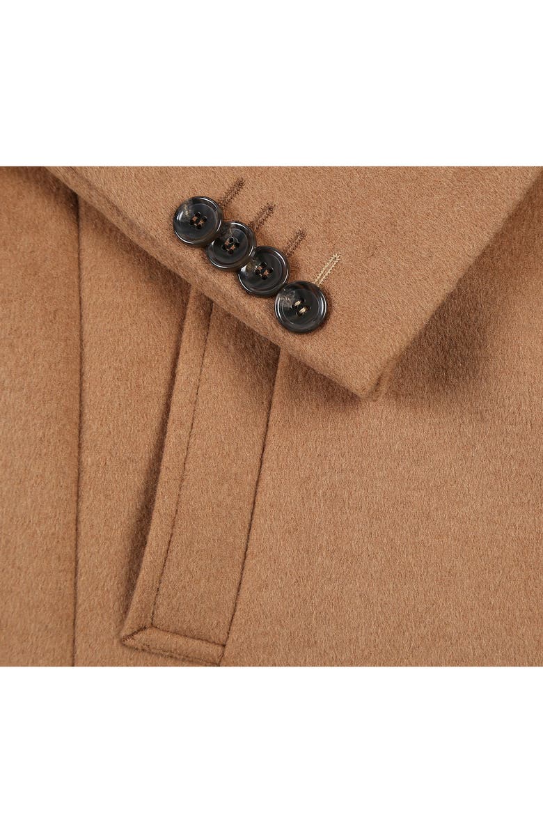 English Laundry Wool Blend 3-Button 3/4 Length Top Coat, Alternate, color, Camel