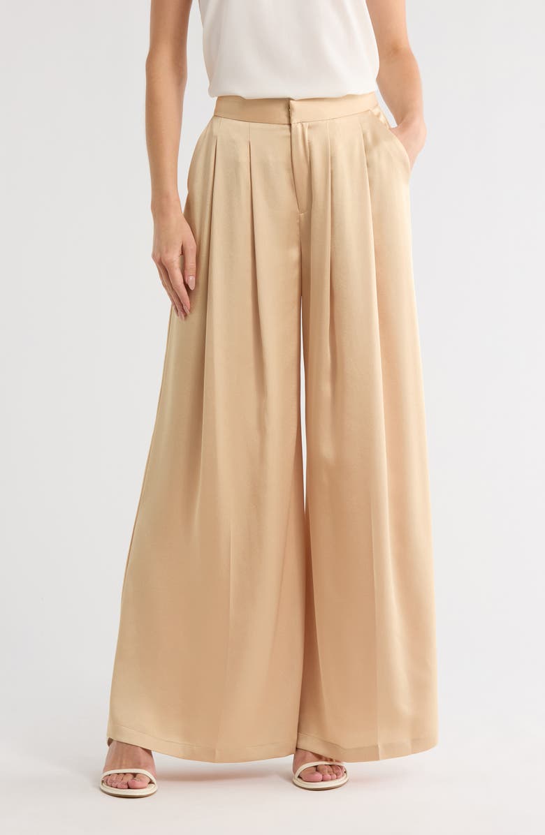 L'AGENCE Aubrie Mid Rise Wide Leg Pants, Main, color,