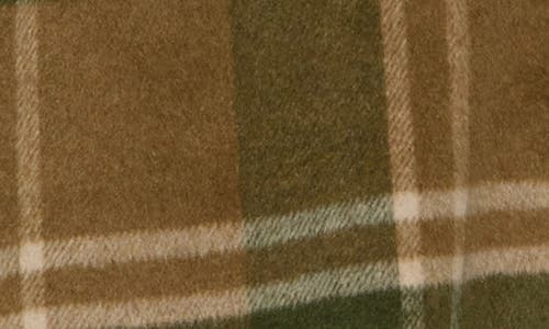 Vintage 1946 Heather Wool-blend Shirt Jacket In Brown
