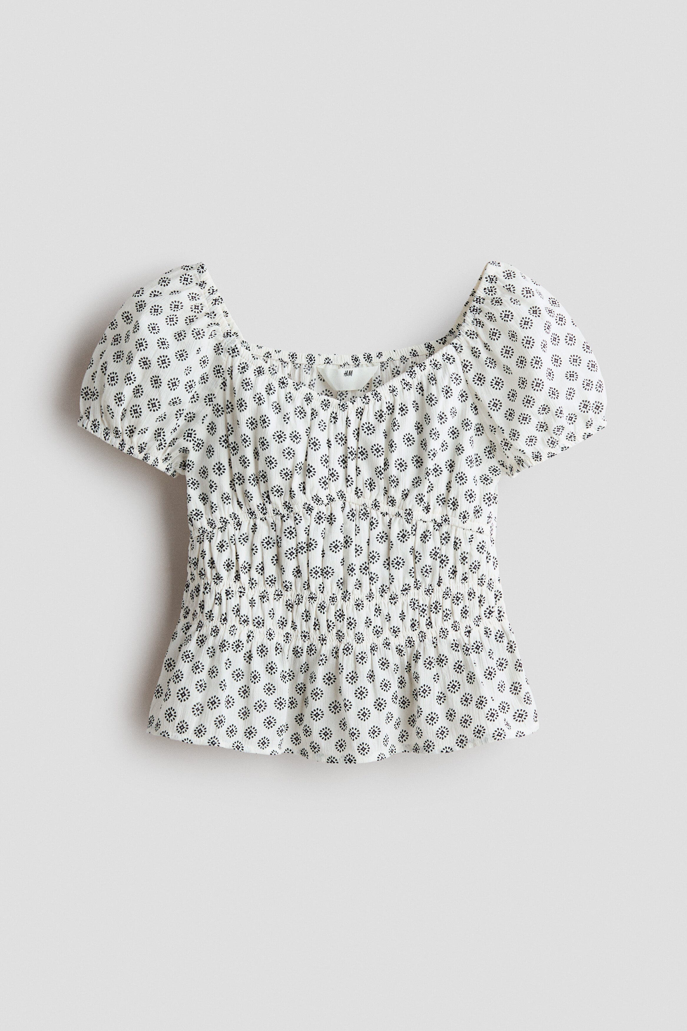 White/patterned