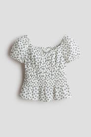 H&M Crinkled Cotton Top