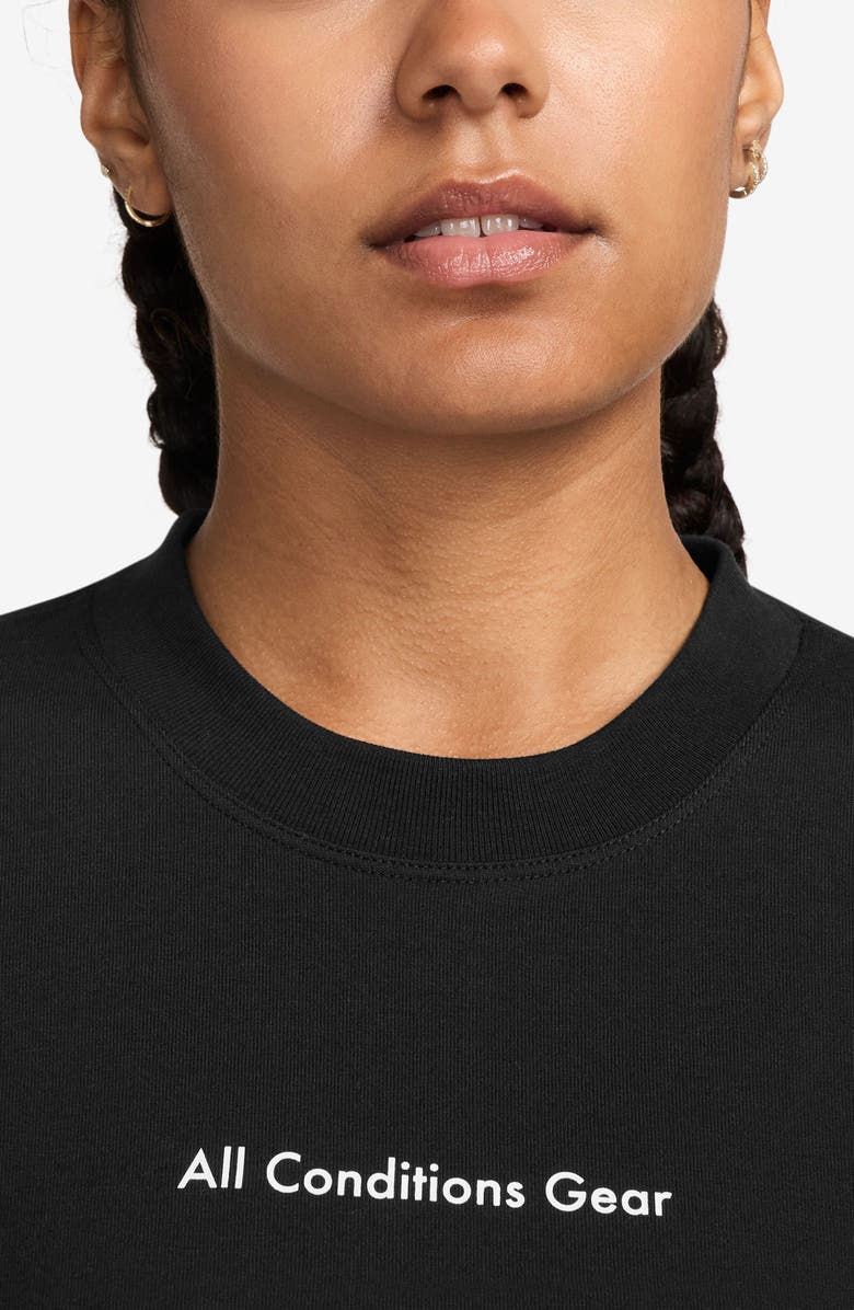 Nike Dri-FIT Oversize Amber, Coal & Gold Graphic T-Shirt, Alternate, color, 