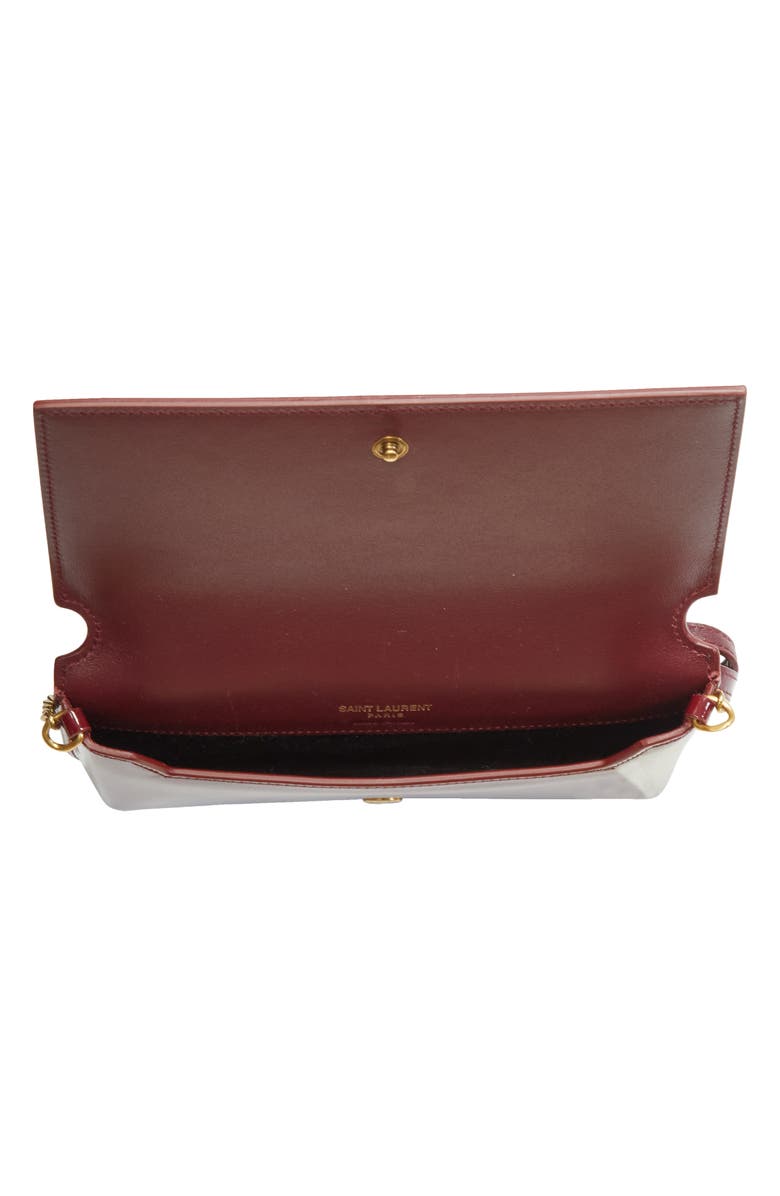 Saint Laurent Cassandre Patent Leather Phone Bag, Alternate, color, 