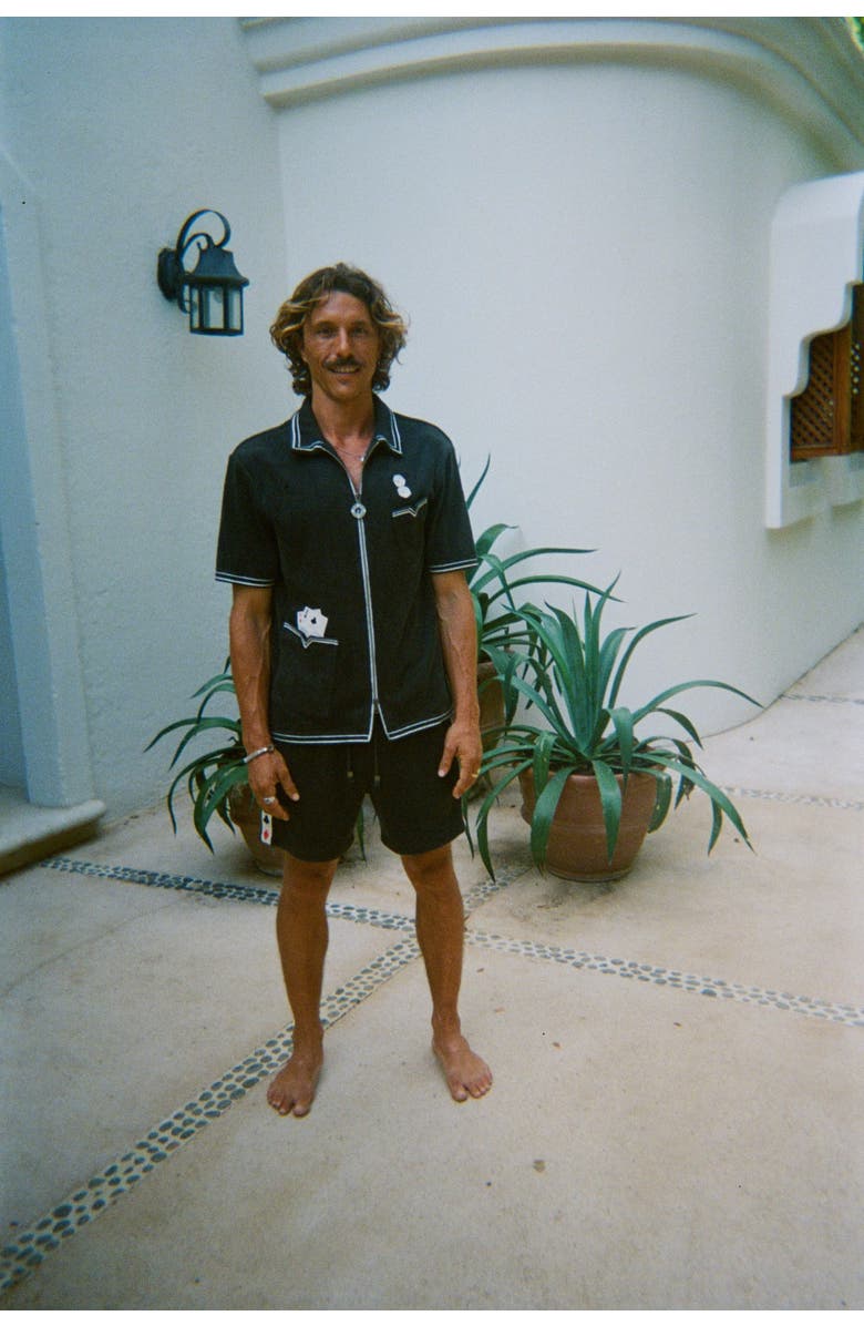 Tombolo 'Vicey Dicey' Cabana Shorts, Alternate, color, Green