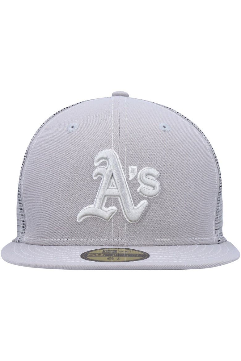 Men's New Era  Gray Oakland Athletics 2023 On-Field Batting Practice 59FIFTY Fitted Hat, Alternate, color, Gray