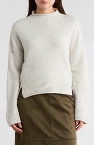 MAX STUDIO Exposed Seam Turtleneck Sweater