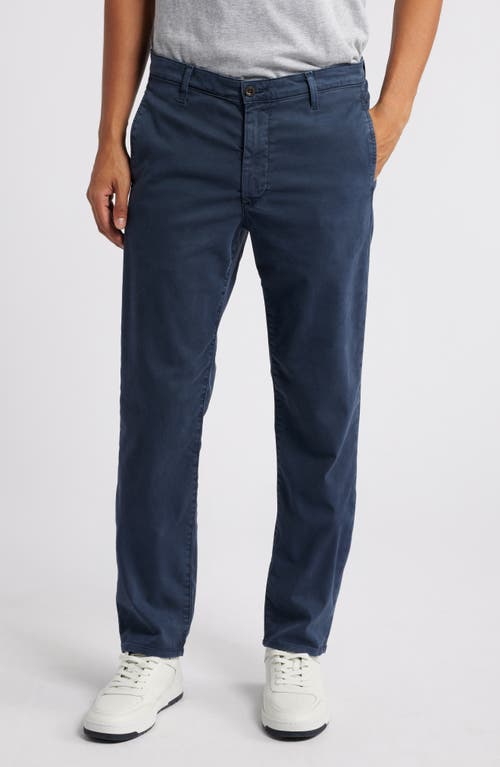 Ag Kullen Flat Front Stretch Sateen Chinos In Blue