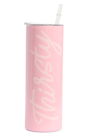 Creative Brands Thirsty Skinny Tumbler In Pink