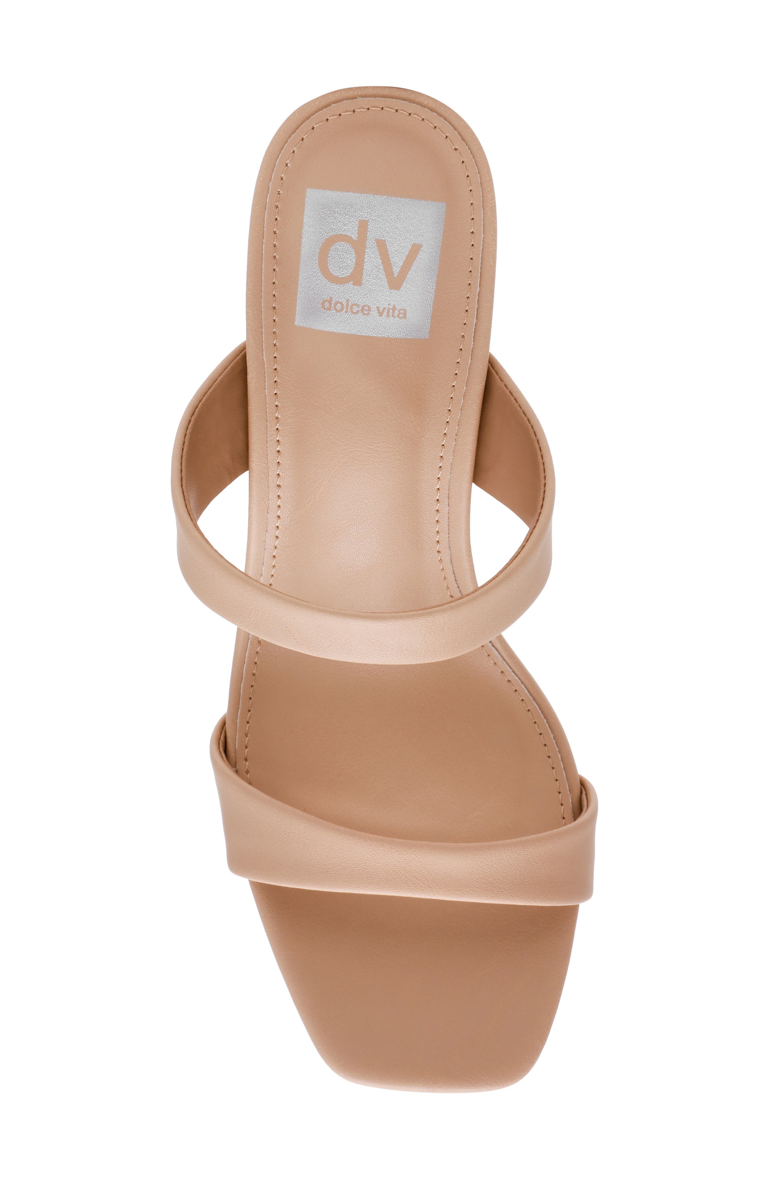 Veniss Block Heel Slide Sandal, Alternate, color, BEIGE