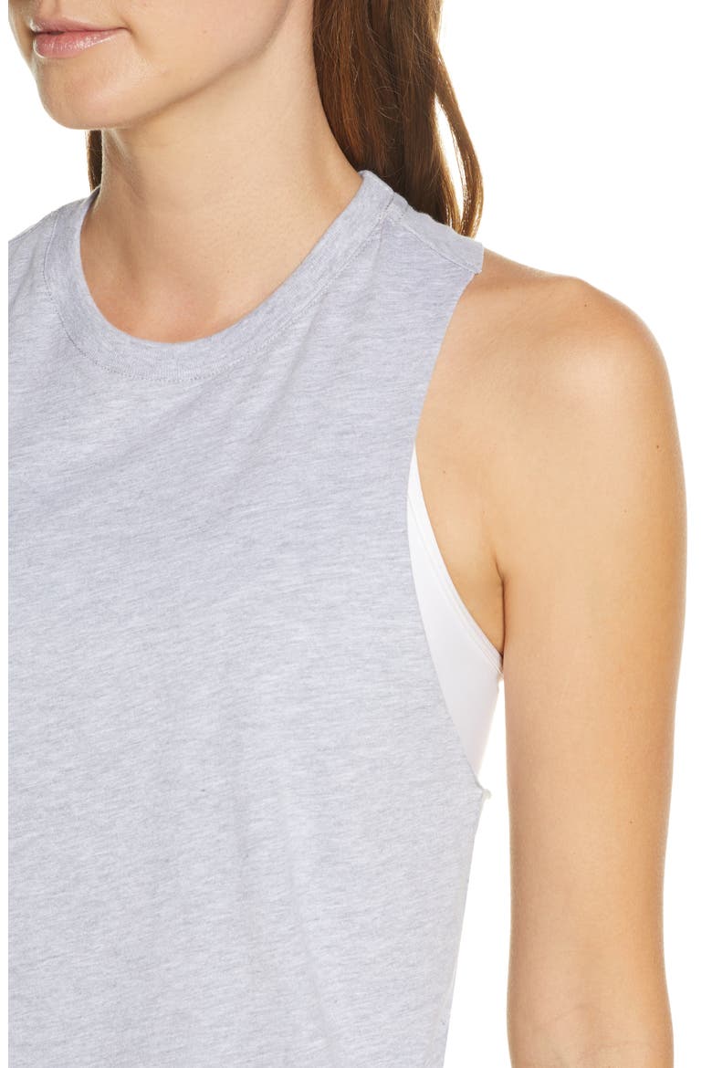 Racerback Crop Tank, Alternate, color, ATHLETIC HEATHER