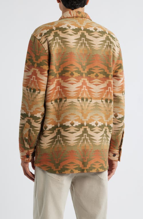 Pendleton Driftwood Stripe Chamois Button-up Shirt In Brown