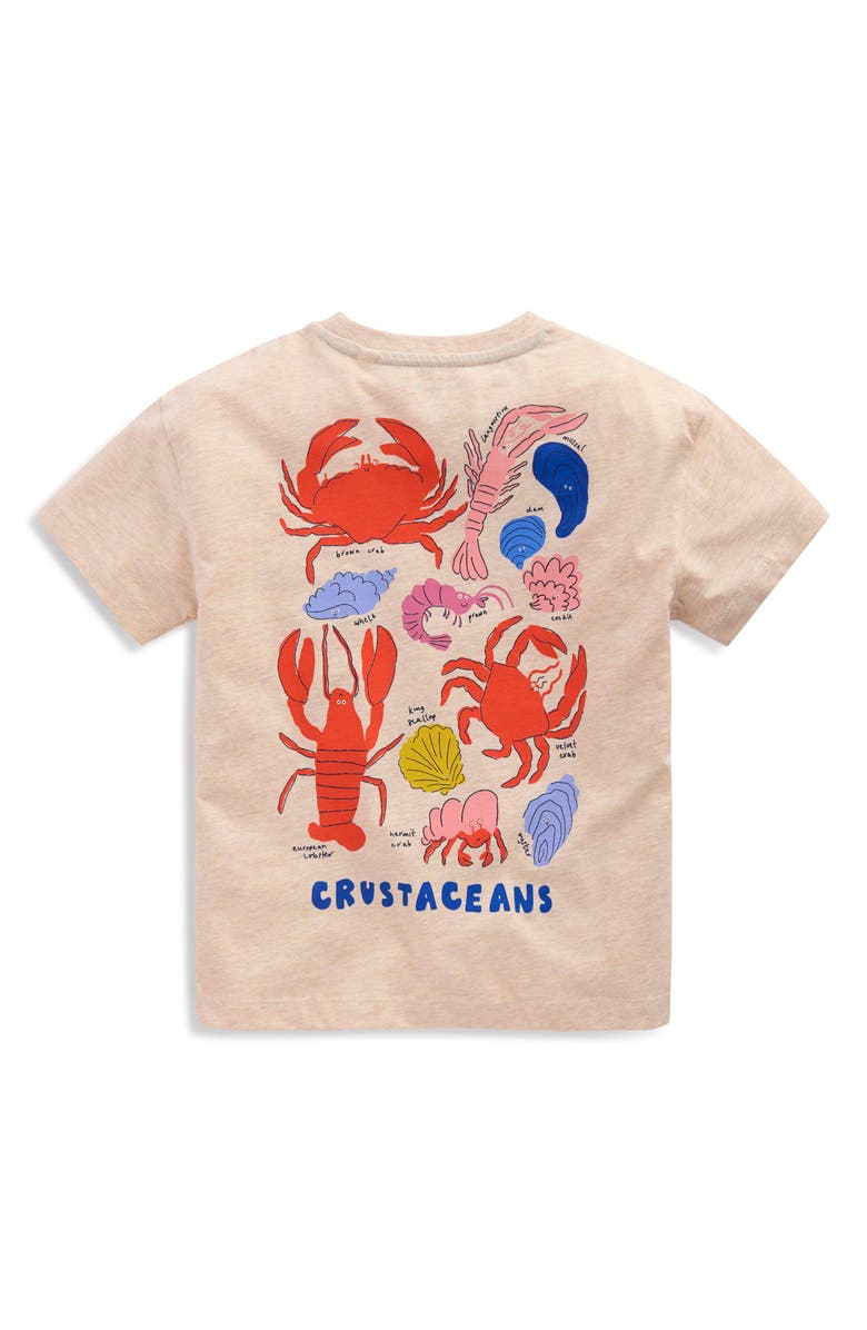 Mini Boden Kids' Graphic T-Shirt, Alternate, color, Niagra Mist Crustaceans