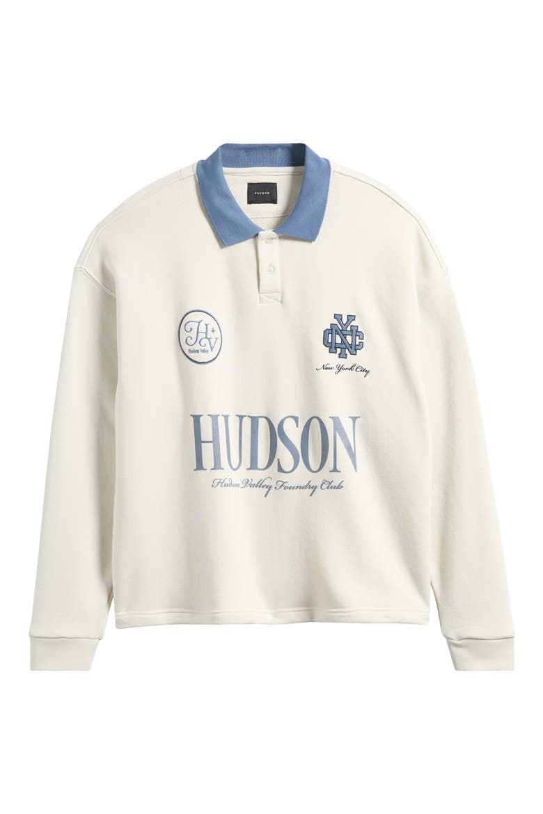 Hudson Cotton Rugby Shirt, Main, color, CREAM