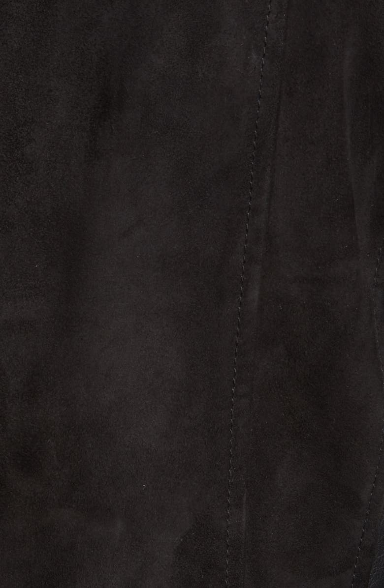 Bernardo Suede Detail Leather Moto Jacket, Alternate, color,