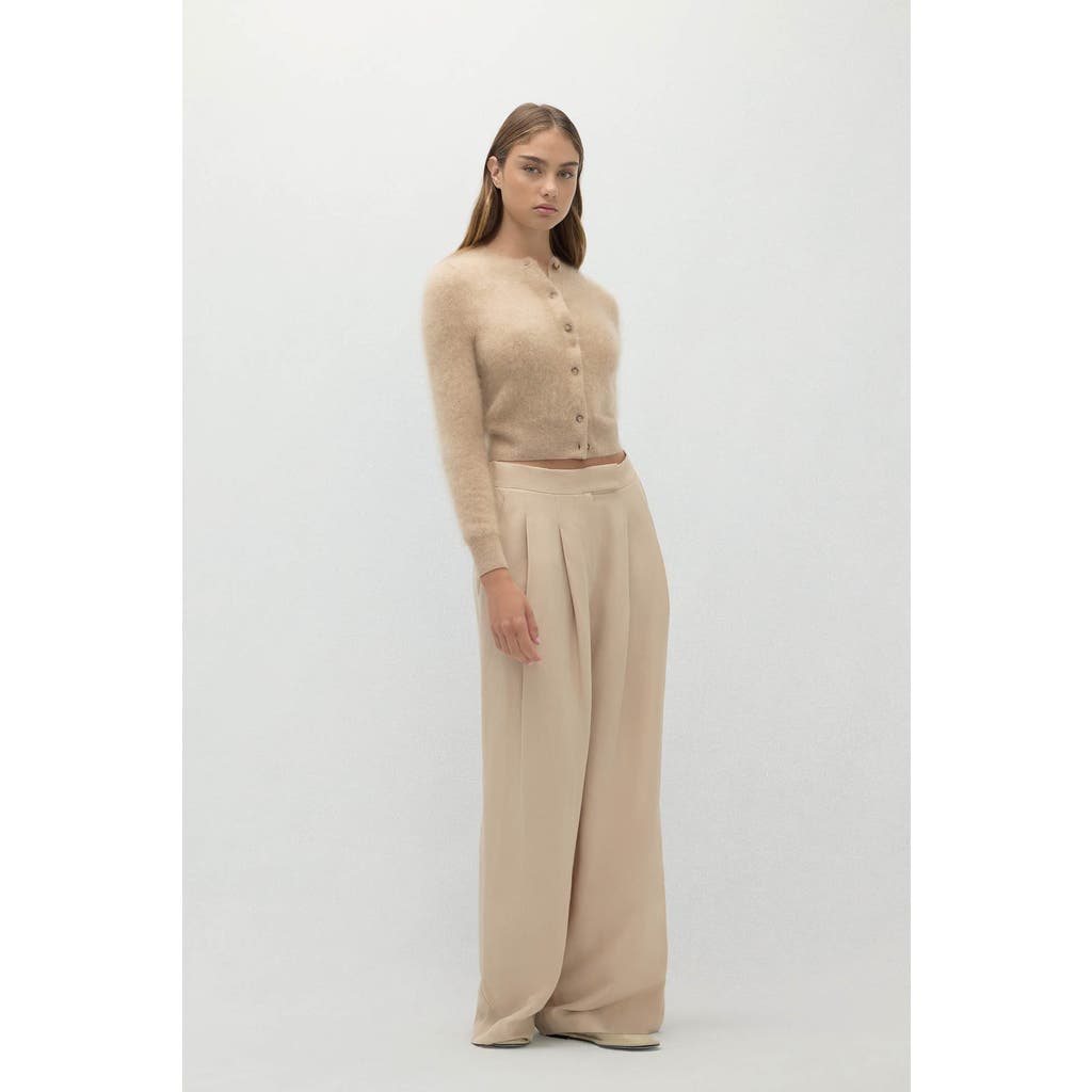 Naked Cashmere Paloma Brushed Cashmere Cardigan In Sand