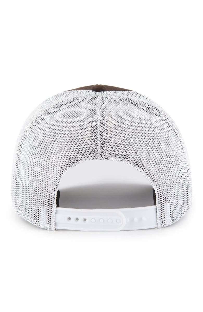 '47 Men's '47 Brown Wyoming Cowboys Mesh Hitch Trucker Adjustable Hat, Alternate, color, 