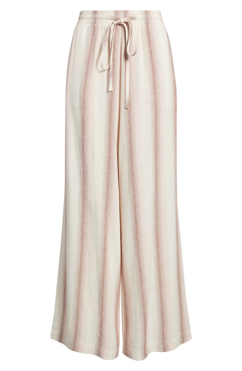 Cloth & Stone Stripe Drawstring Wide Leg Pants, Alternate, color, Primrose Ombre Stripe
