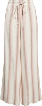 Cloth & Stone Stripe Drawstring Wide Leg Pants