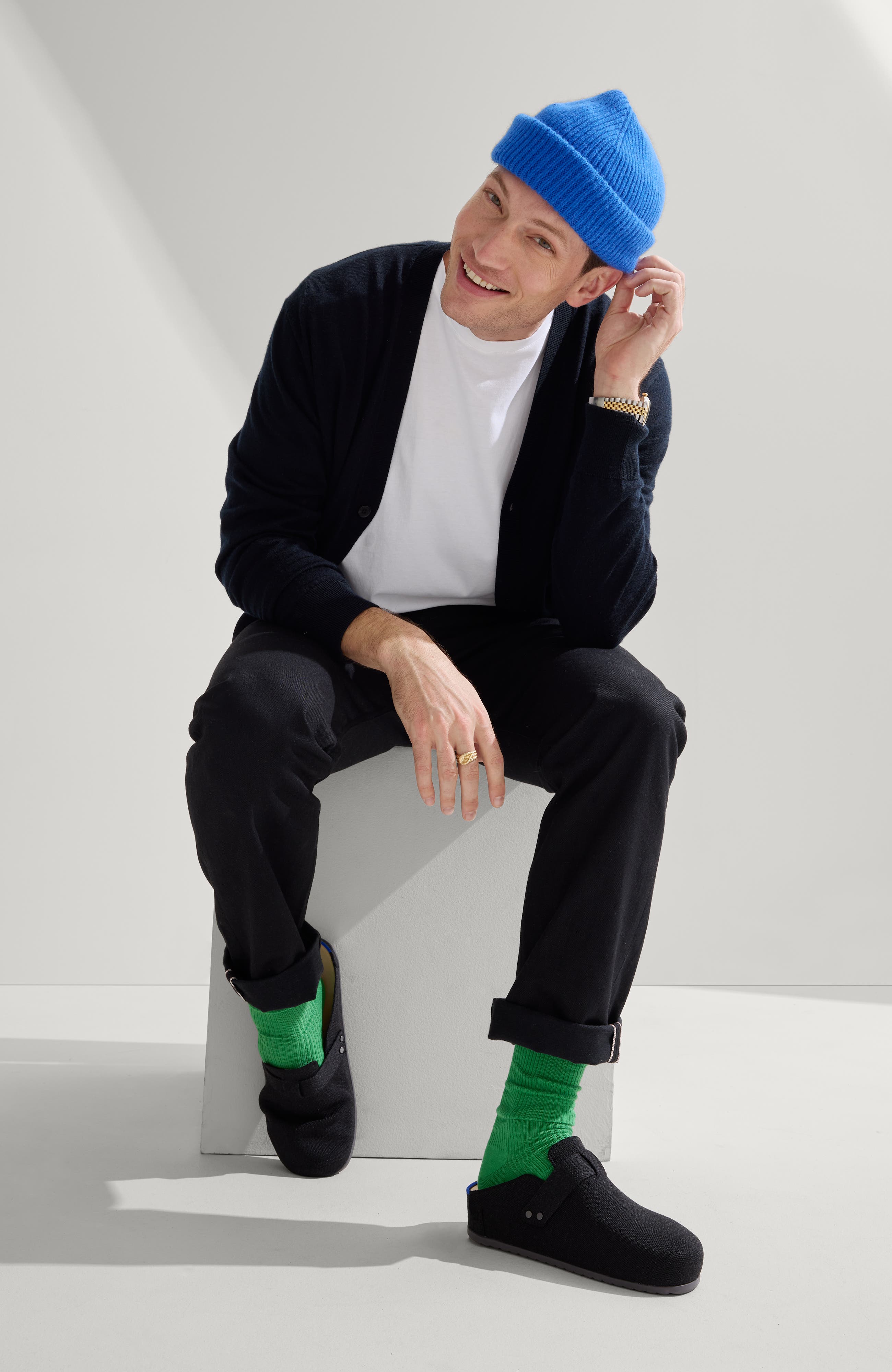 Rothy's The Men's Clog, Alternate, color, Soft Black